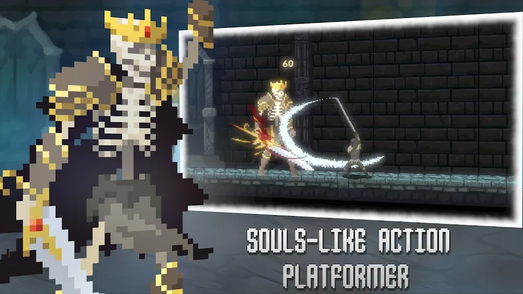 Deathblaze Action Platformer (Смертельное пламя Экшен Платформер)  [МОД Бесконечные деньги] Screenshot 1