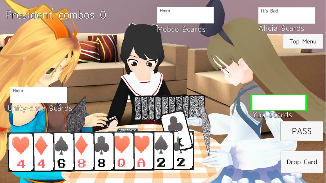 President Card Game (Президент карточная игра)  [МОД Menu] Screenshot 1