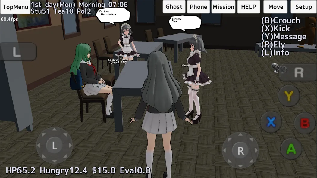 School Girls Simulator (Школьный девичник Симулятор)  [МОД Unlocked] Screenshot 3