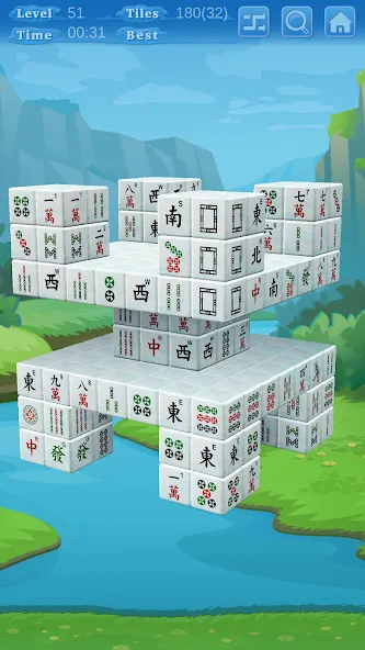 Stacker Mahjong 3D (Стаккер Маджонг 3Д)  [МОД Все открыто] Screenshot 5