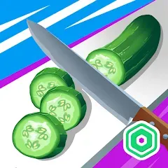 Скачать взлом Super Slices Robux Roblominer (упер Слайсес Робукс Робломайнер)  [МОД Бесконечные монеты] - полная версия apk на Андроид