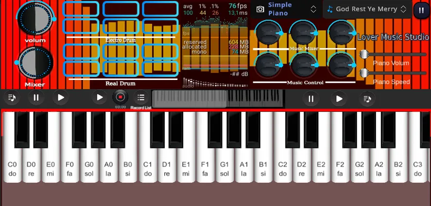 Org Piano:Real Piano Keyboard (Орг Пиано)  [МОД Все открыто] Screenshot 4