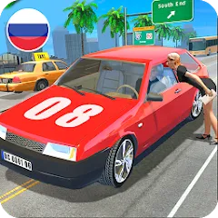 Скачать взломанную Russian Cars Simulator  [МОД Бесконечные монеты] - последняя версия apk на Андроид