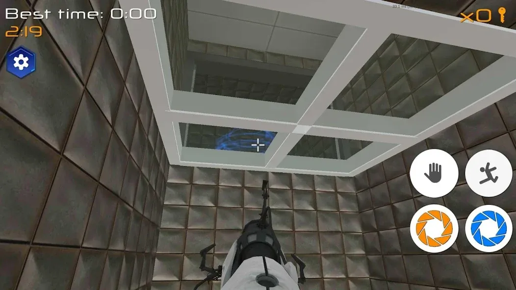 Portal Maze 2 game 3D aperture  [МОД Бесконечные монеты] Screenshot 2