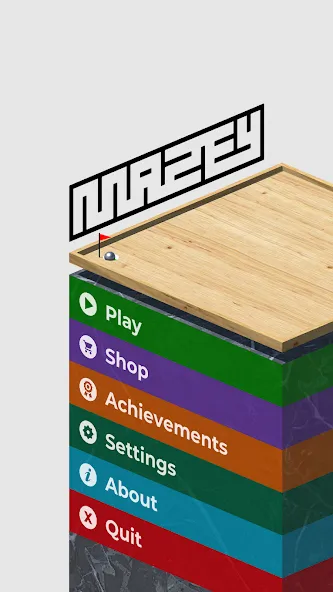 Mazey - Wooden Tilt Maze Game (Мазей)  [МОД Много денег] Screenshot 1