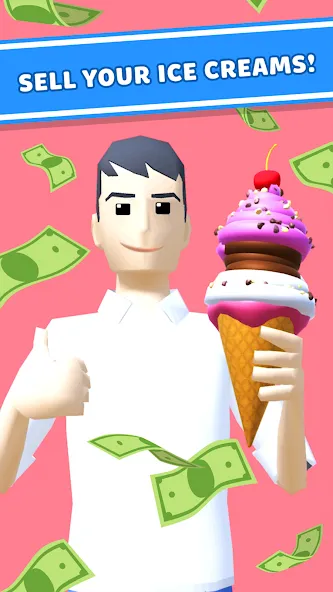 Ice Cream Inc. ASMR, DIY Games  [МОД Много монет] Screenshot 2