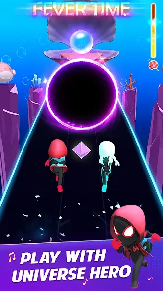 Universe Hero 3D - Music&Swing (Юниверс Хиро 3Д)  [МОД Много денег] Screenshot 4