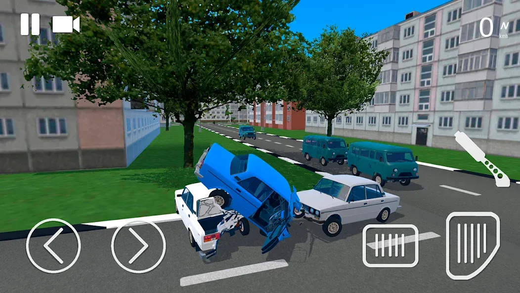 Russian Car Crash Simulator (Рашн Кар Краш Симулятор)  [МОД Unlimited Money] Screenshot 2