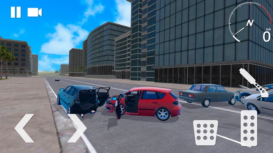 Traffic Crashes Car Crash (Трафик Краш Кар Краш)  [МОД Меню] Screenshot 5