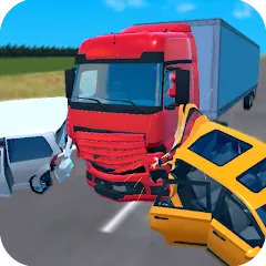 Скачать взлом Truck Crash Simulator Accident (Симулятор ДТП с грузовиком)  [МОД Много денег] - стабильная версия apk на Андроид