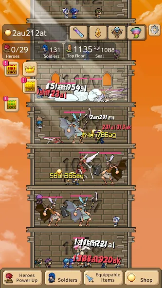 Tower of Hero (Тауэр оф Хиро)  [МОД Бесконечные деньги] Screenshot 3