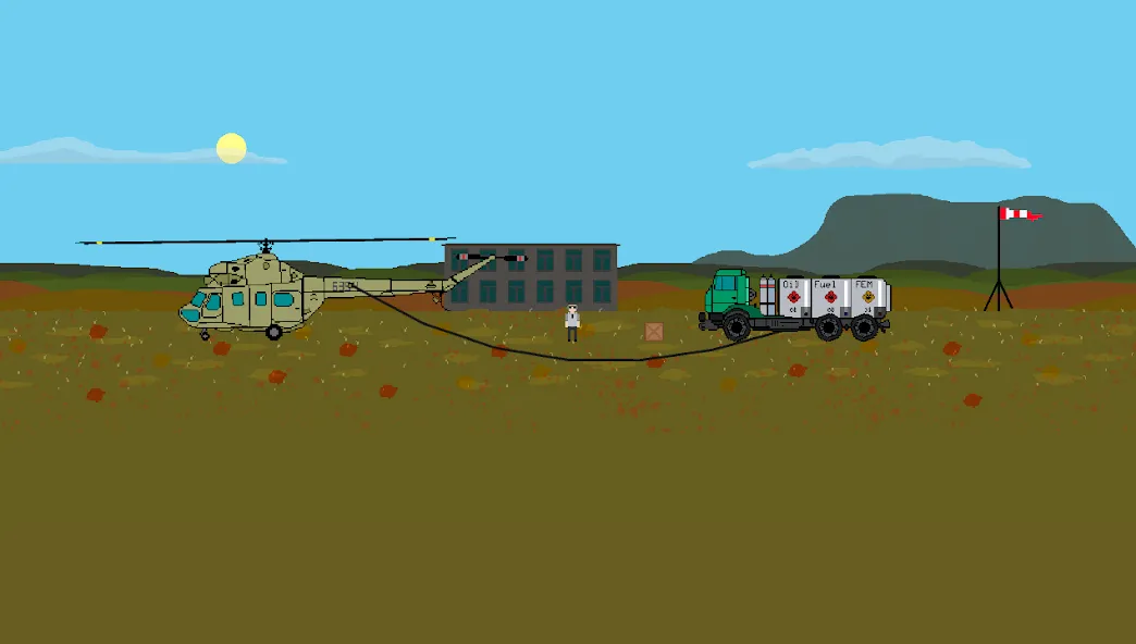 Pixel Helicopter Simulator (Пиксельный симулятор вертолета)  [МОД Unlocked] Screenshot 3