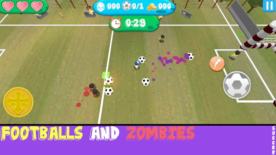 Soccer Apocalypse Survival (Соккер Апокалипсис Сурвивал)  [МОД Menu] Screenshot 4