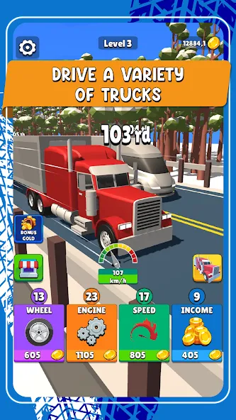 Idle Truck Racing : Cybertruck (Айдл Трак Рейсинг)  [МОД Меню] Screenshot 3