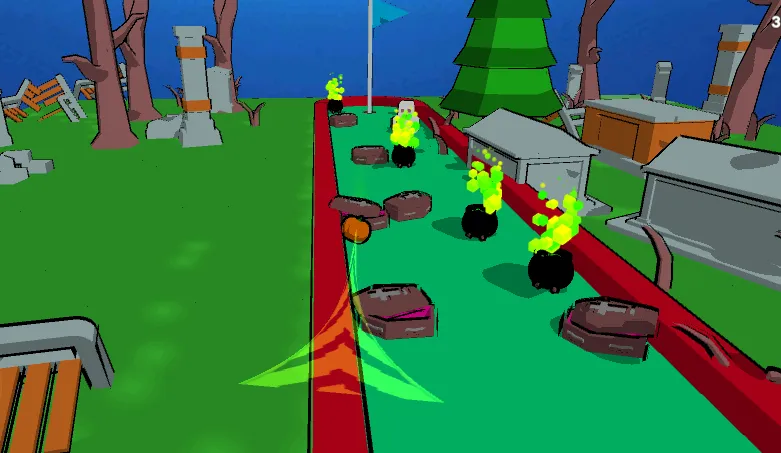 MiniGolf Madness: Halloween (МиниГольф безумие)  [МОД Unlocked] Screenshot 1