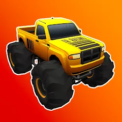 Скачать взломанную Monster Truck Rampage (Монстр Трак Рэмпейдж)  [МОД Mega Pack] - последняя версия apk на Андроид