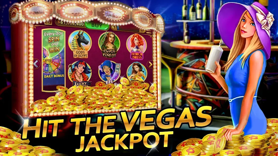 Vegas Casino - Slot Machines (Вегас Казино)  [МОД Меню] Screenshot 1