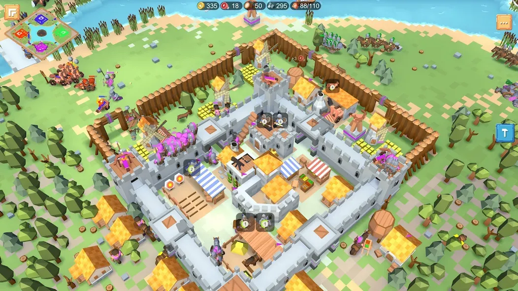 RTS Siege Up! - Medieval War  [МОД Много монет] Screenshot 2