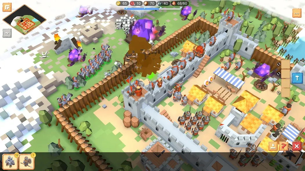 RTS Siege Up! - Medieval War  [МОД Много монет] Screenshot 4