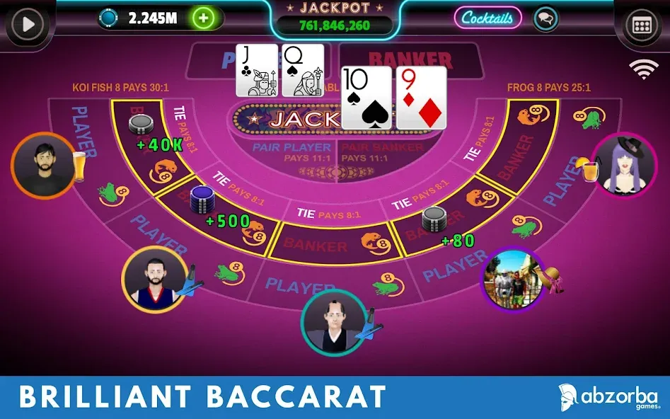 Baccarat (Баккара)  [МОД Много монет] Screenshot 1