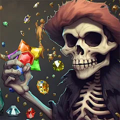 Скачать взлом Jewels Ghost Ship: jewel games (Джуэлз Гост Шип)  [МОД Бесконечные деньги] - полная версия apk на Андроид