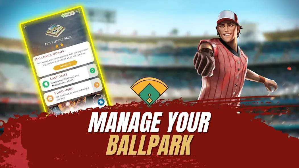 Astonishing Baseball Manager (Астонишинг Бейсбол Менеджер)  [МОД Menu] Screenshot 4