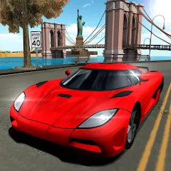 Скачать взлом Car Driving Simulator: NY (Симулятор вождения автомобиля)  [МОД Unlocked] - полная версия apk на Андроид