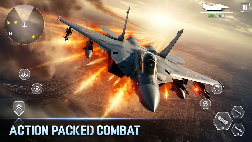 Aircraft Strike: Jet Fighter  [МОД Mega Pack] Screenshot 5