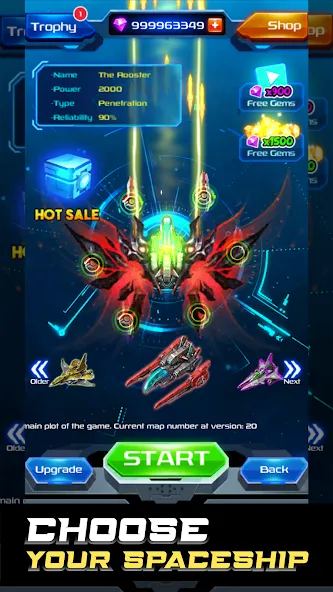 Galaxy Attack: Space Shooter (Гэлэкси Аттак)  [МОД Много денег] Screenshot 2