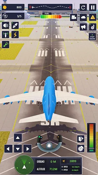 Airplane Game Flight Simulator  [МОД Бесконечные монеты] Screenshot 2