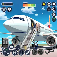 Взлом Airplane Game Flight Simulator  [МОД Бесконечные монеты] - последняя версия apk на Андроид