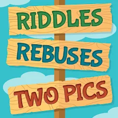 Скачать взломанную Riddles, Rebuses and Two Pics  [МОД Unlimited Money] - стабильная версия apk на Андроид