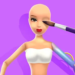 Взломанная Doll Makeover - DIY 3D Dolly  [МОД Много монет] - последняя версия apk на Андроид