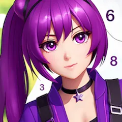 Скачать взлом Anime Manga Color by Numbers  [МОД Меню] - стабильная версия apk на Андроид