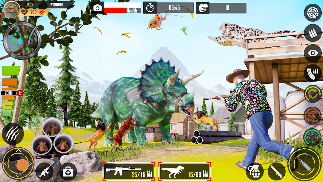 Real Dino Hunting Gun Games (Риал Дино Хантинг Ган Геймс)  [МОД Menu] Screenshot 4