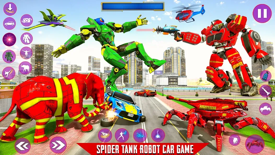 Spider Mech Wars - Robot Game  [МОД Unlocked] Screenshot 5