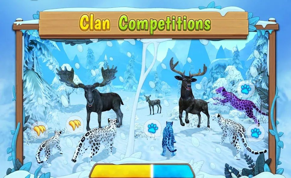 Snow Leopard Family Sim Online  [МОД Все открыто] Screenshot 5