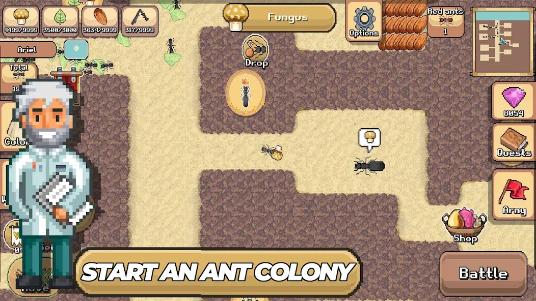 Pocket Ants: Colony Simulator (Покет Муравьи)  [МОД Menu] Screenshot 1