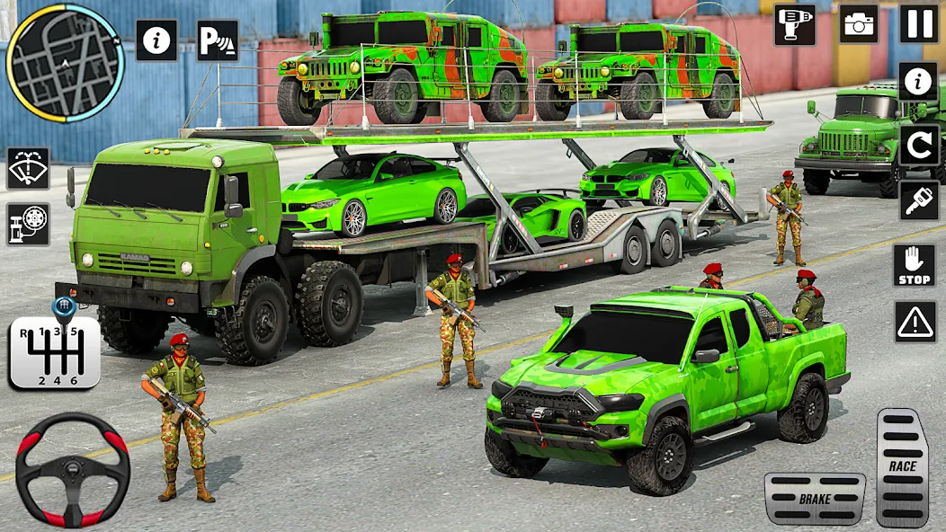 US Army Games Truck Transport (Армейские военные транспортные игры)  [МОД Бесконечные деньги] Screenshot 4