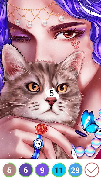 Hola Color--Coloring by Number (ола калор)  [МОД Unlocked] Screenshot 1