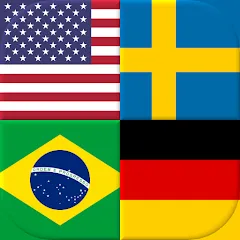 Скачать взлом Flags of All World Countries  [МОД Много монет] - стабильная версия apk на Андроид