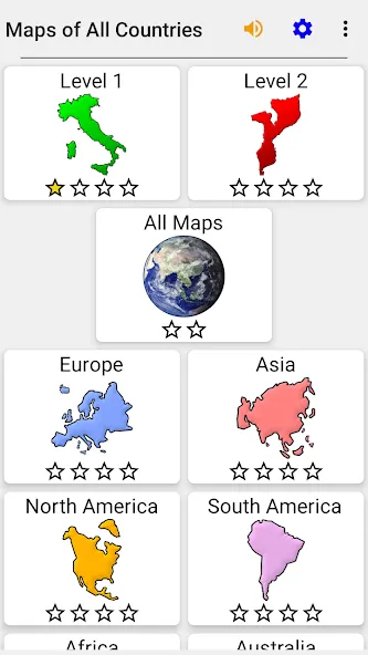 Maps of All Countries Geo-Quiz  [МОД Бесконечные монеты] Screenshot 3