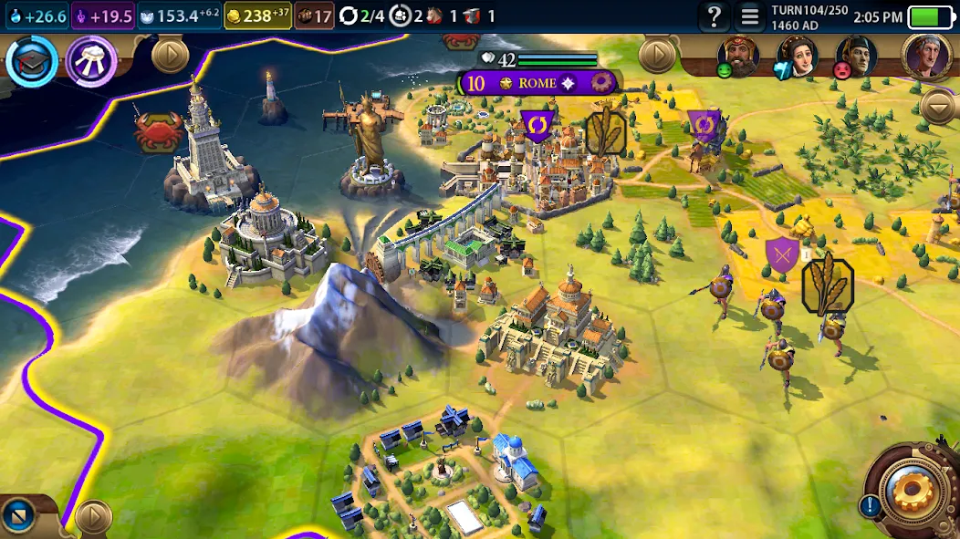 Civilization VI - Build A City (Цивилизация )  [МОД Много монет] Screenshot 1