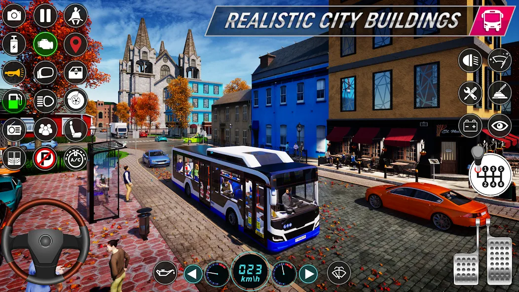 City Bus Simulator: Bus Games (Риал Сити Бас Симулятор Геймс)  [МОД Unlimited Money] Screenshot 3