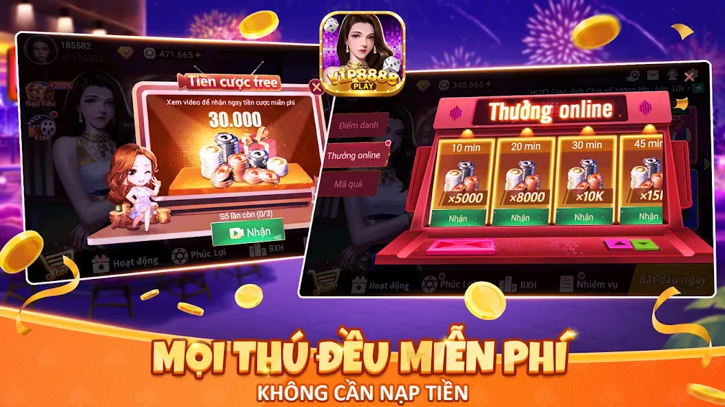 VIP8888 Play - Sòng Bạc ONLINE (ВИП8888 Плей)  [МОД Unlimited Money] Screenshot 2