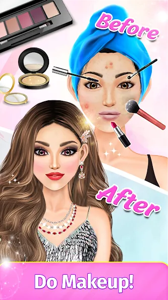 Dress Up Fashion: Makeup Games  [МОД Unlimited Money] Screenshot 3