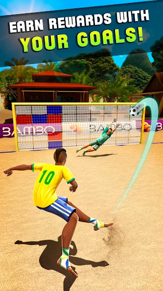 Shoot Goal - Beach Soccer Game (Шут)  [МОД Все открыто] Screenshot 2