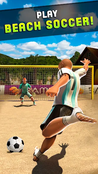 Shoot Goal - Beach Soccer Game (Шут)  [МОД Все открыто] Screenshot 4