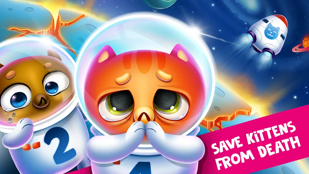 Space Cat Evolution: Kitty col  [МОД Unlocked] Screenshot 1