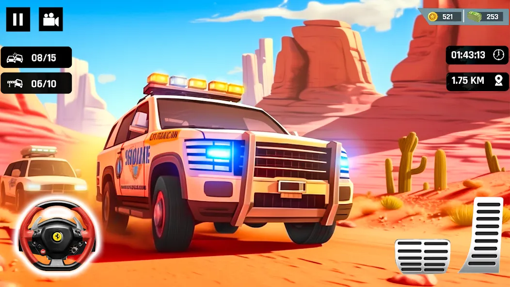 Police Car Kids Driving Game (Кидс Полис Геймс)  [МОД Все открыто] Screenshot 2